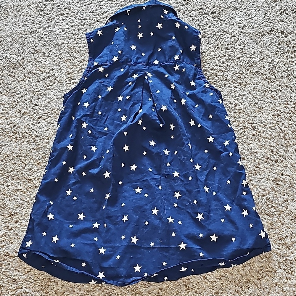 Faded Glory Button Down Tank Top